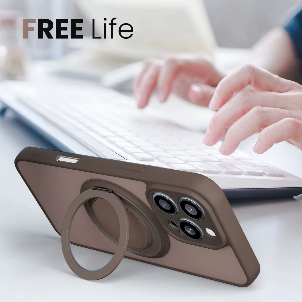 Magnetic Ring Holder Silicone Stand Phone Case for Iphone 15 14 16 plus 11 12 13 16 Pro Max for Magsafe Bumper Soft Back Cover