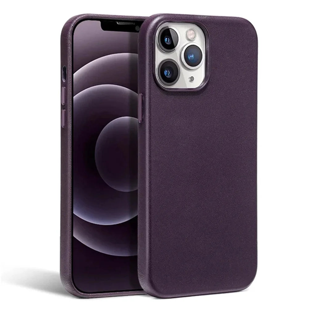 Luxury Leather Animation for Magsafe Magnetic Wireless Charging Case for Iphone 16 15 14 13 Pro Max Mini plus Shockproof Cover