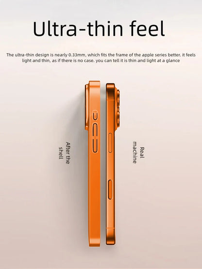 Luxury Large Frame Glass Lens Protect New Phone Case for Iphone 17 Air 16 15 14 13 Pro Max 17 Pro Magsafe Magnetic PC Hard Cover