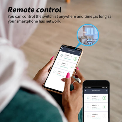 Tuya Smart Socket WIFI 16A/20A EU US UK AU Plug with Monitoring Timing Function Smart Home Electronic Power Outlet Alexa