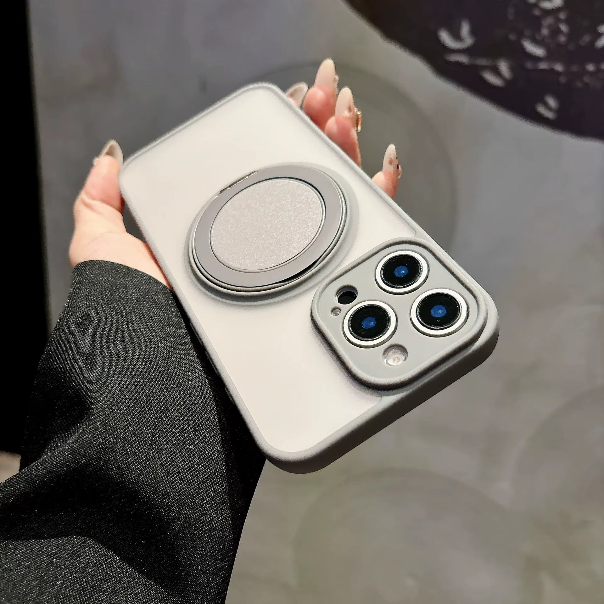 Magnetic Ring Holder Silicone Stand Phone Case for Iphone 15 14 16 plus 11 12 13 16 Pro Max for Magsafe Bumper Soft Back Cover